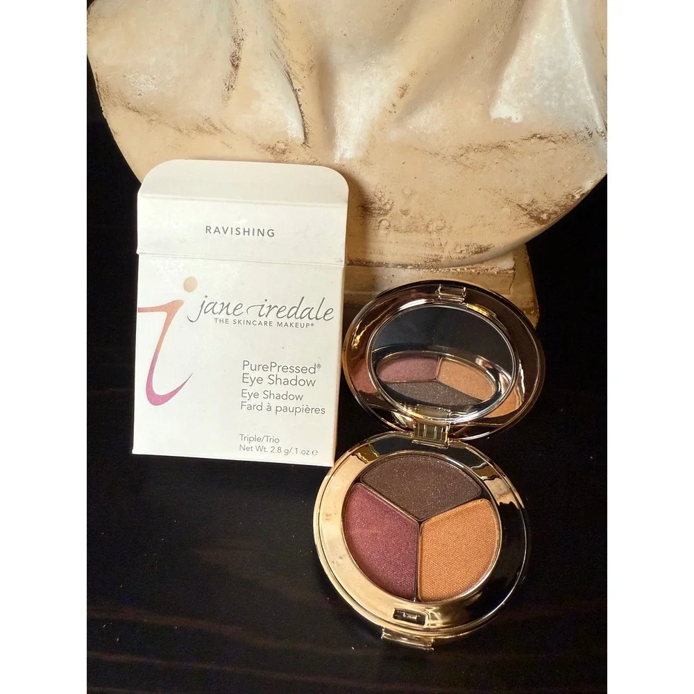 Jane Iredale PurePressed Eye Shadow Triple Ravishing Mineral Makeup Palette 2.8g